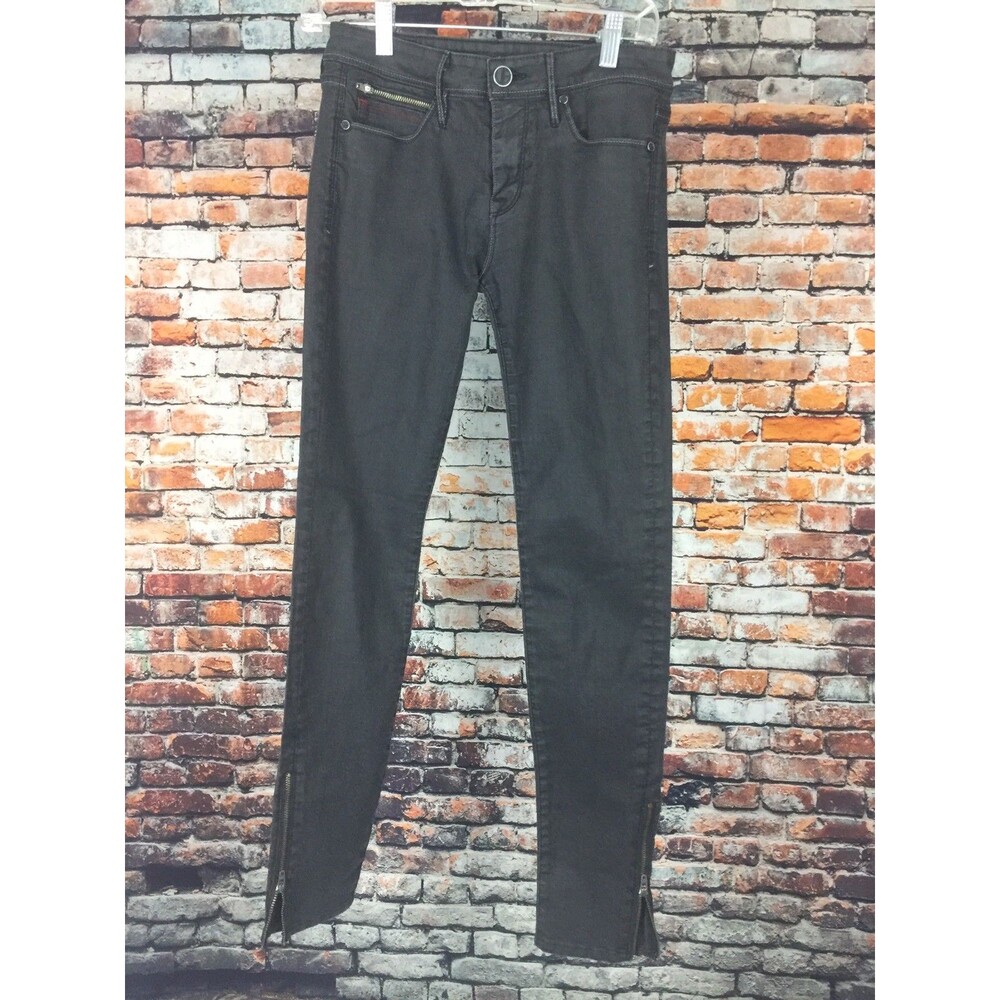 David Bitton Women's Black Skinny Jeans Size 27 Made in USA